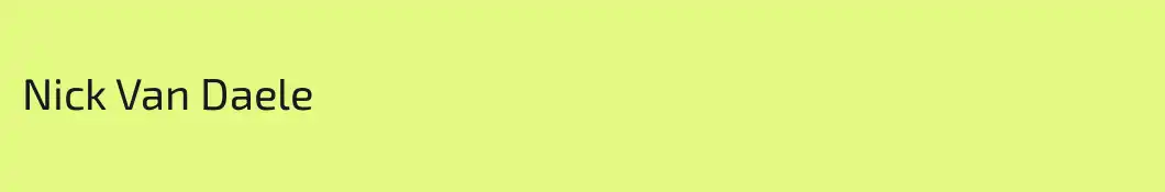 Nick Van Daele